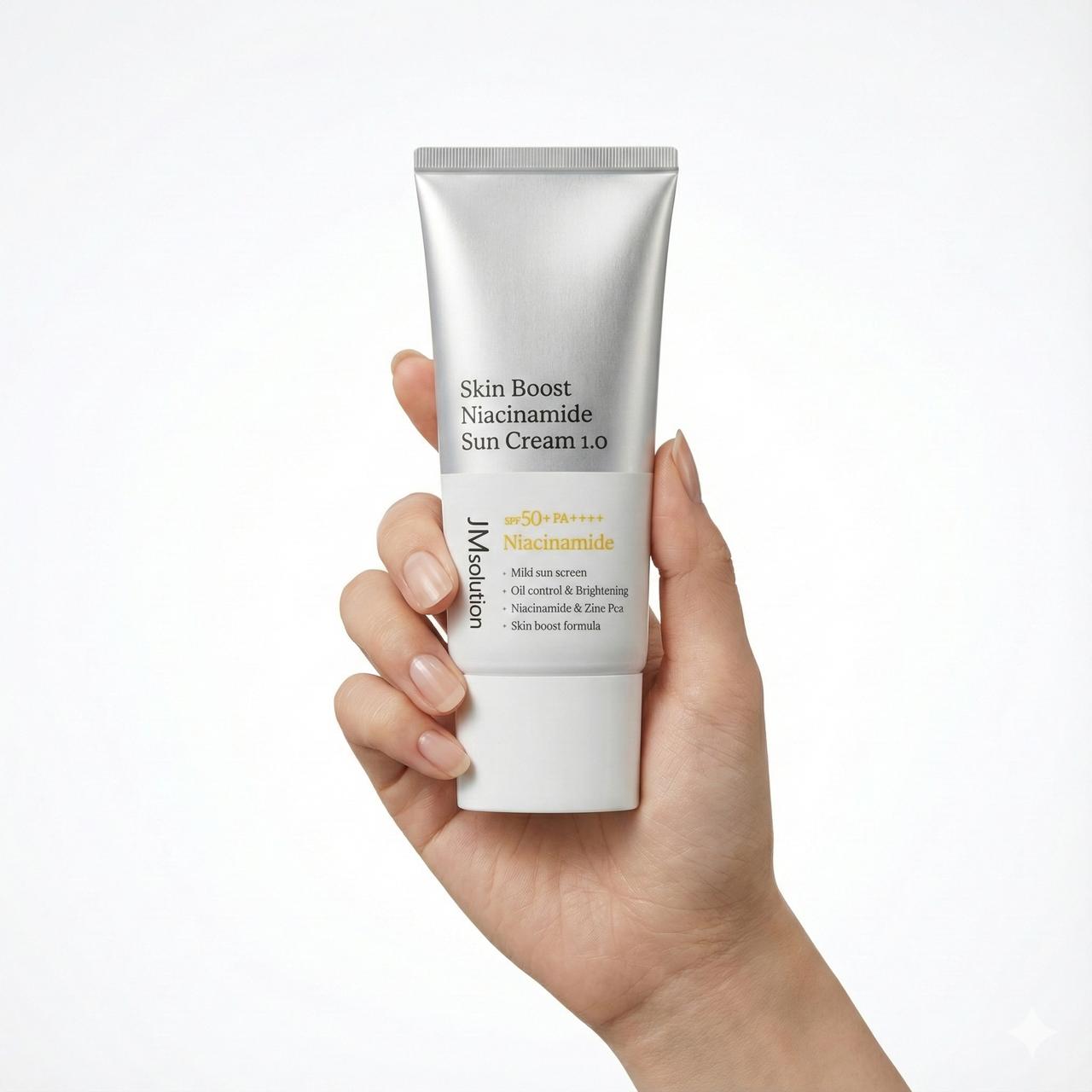 WhatsApp Image 2025-12-12 at 21.38.12_6fa6dadd JMsolution Skin Boost Niacinamide Sun Cream 1.0 SPF50+ PA - Image 1
